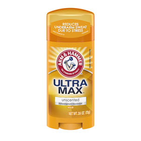 Arm & Hammer Ultramax open stick close-up showing dry texture and smooth application benefit