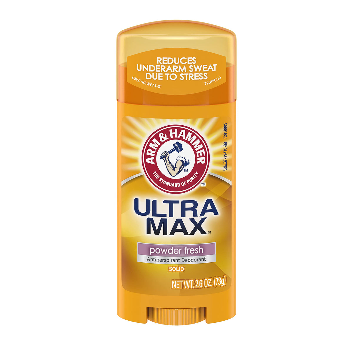Close-up of Arm & Hammer Solid Ultra stick texture highlighting smooth application