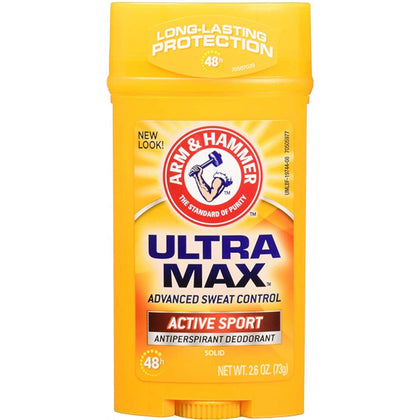 ARM & HAMMER Ultramax front packaging showing four sticks and clear product benefits