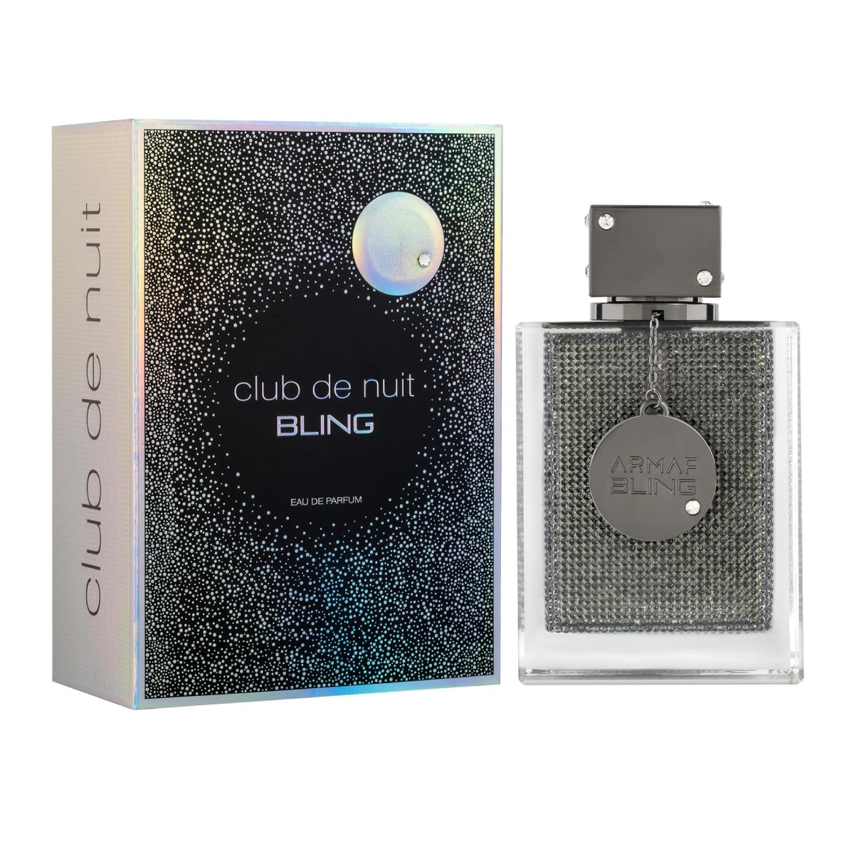 Armaf Club De Nuit Bling box and cap detail highlighting premium finish