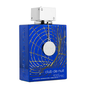 Armaf Club De Nuit Iconic Blue bottle front with clear label and fresh appeal