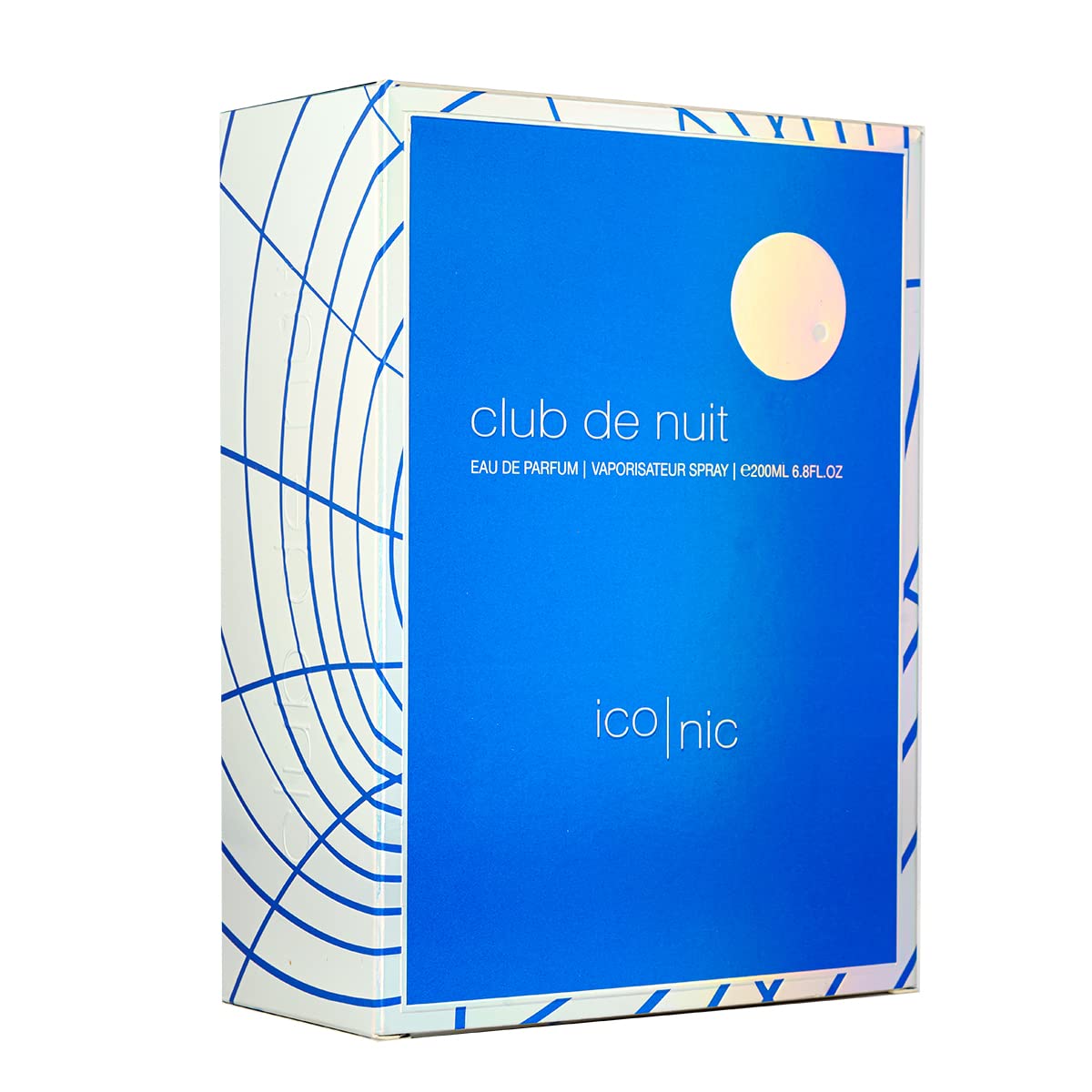 Armaf Club De Nuit Iconic Blue being sprayed on wrist showing versatility