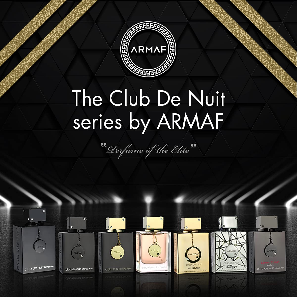 Armaf fragrance notes flatlay with rose, saffron and oud illustrating scent components