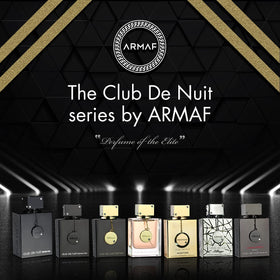 Armaf fragrance notes flatlay with rose, saffron and oud illustrating scent components