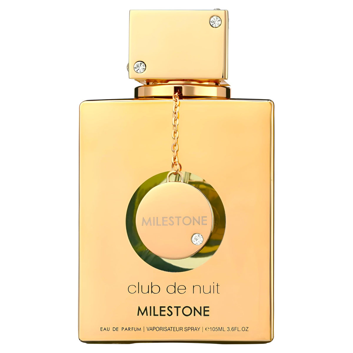 Armaf Club De Nuit Milestone front bottle view showing elegant packaging and clear brand identity