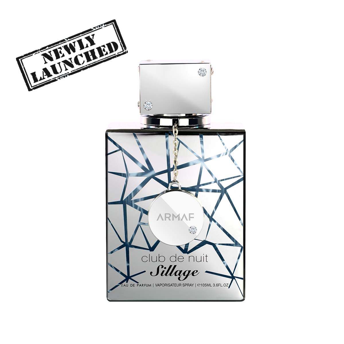 Armaf Club De Nuit Sillage angled bottle highlighting glass finish and premium look