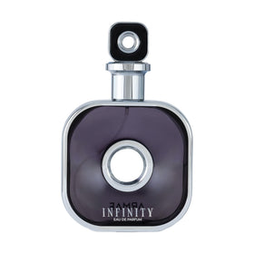 Armaf Infinity front bottle view showing elegant design and bold presence