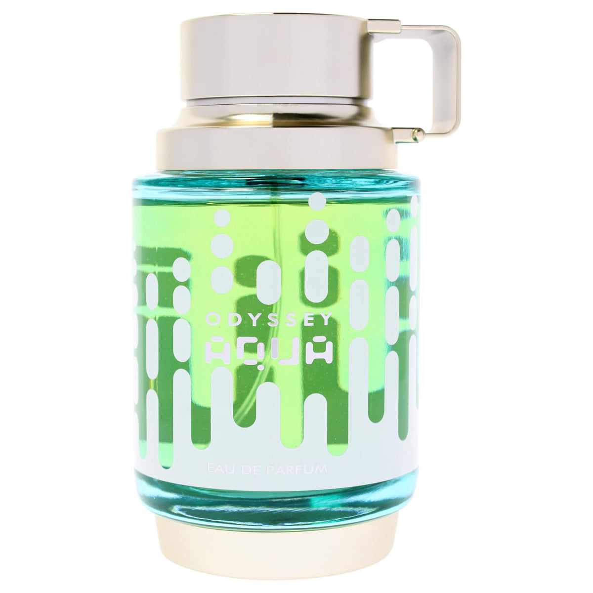 Armaf Odyssey Aqua side profile highlighting bottle shape and finish