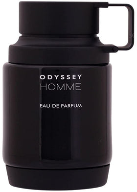 Armaf Odyssey Homme front bottle showing elegant label and 3.4 oz size for confident presentation