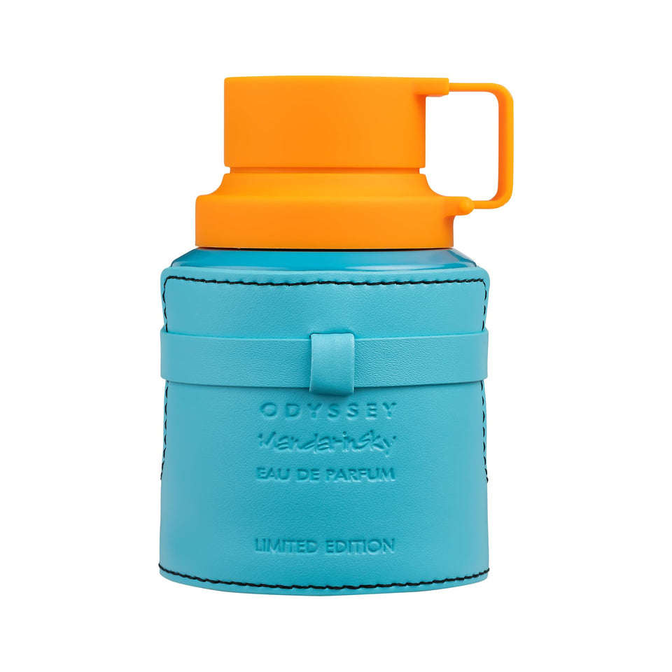 Armaf Odyssey Mandarin Sky front bottle view showing modern design and collector appeal