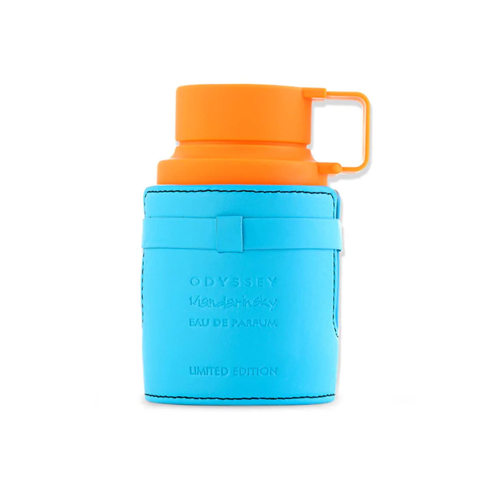 Armaf Odyssey Mandarinsky front bottle showcasing sleek design and citrus appeal