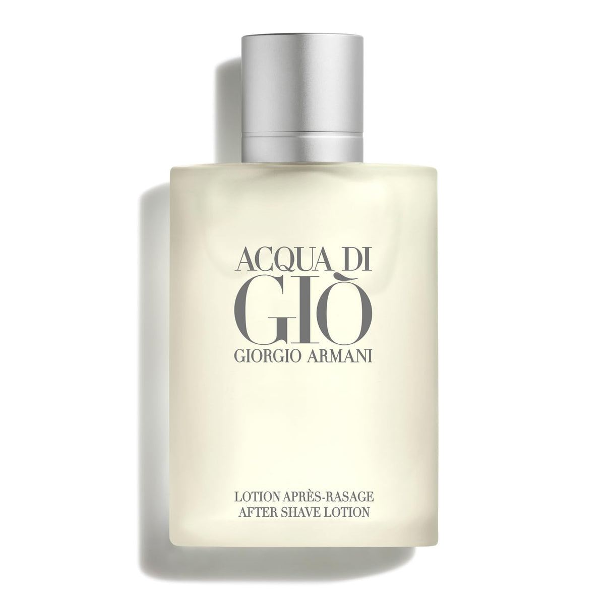 Armani Beauty bottle front view showing Acqua di Giò branding and sleek design benefits grooming routine