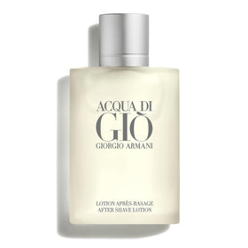 Armani Beauty bottle front view showing Acqua di Giò branding and sleek design benefits grooming routine