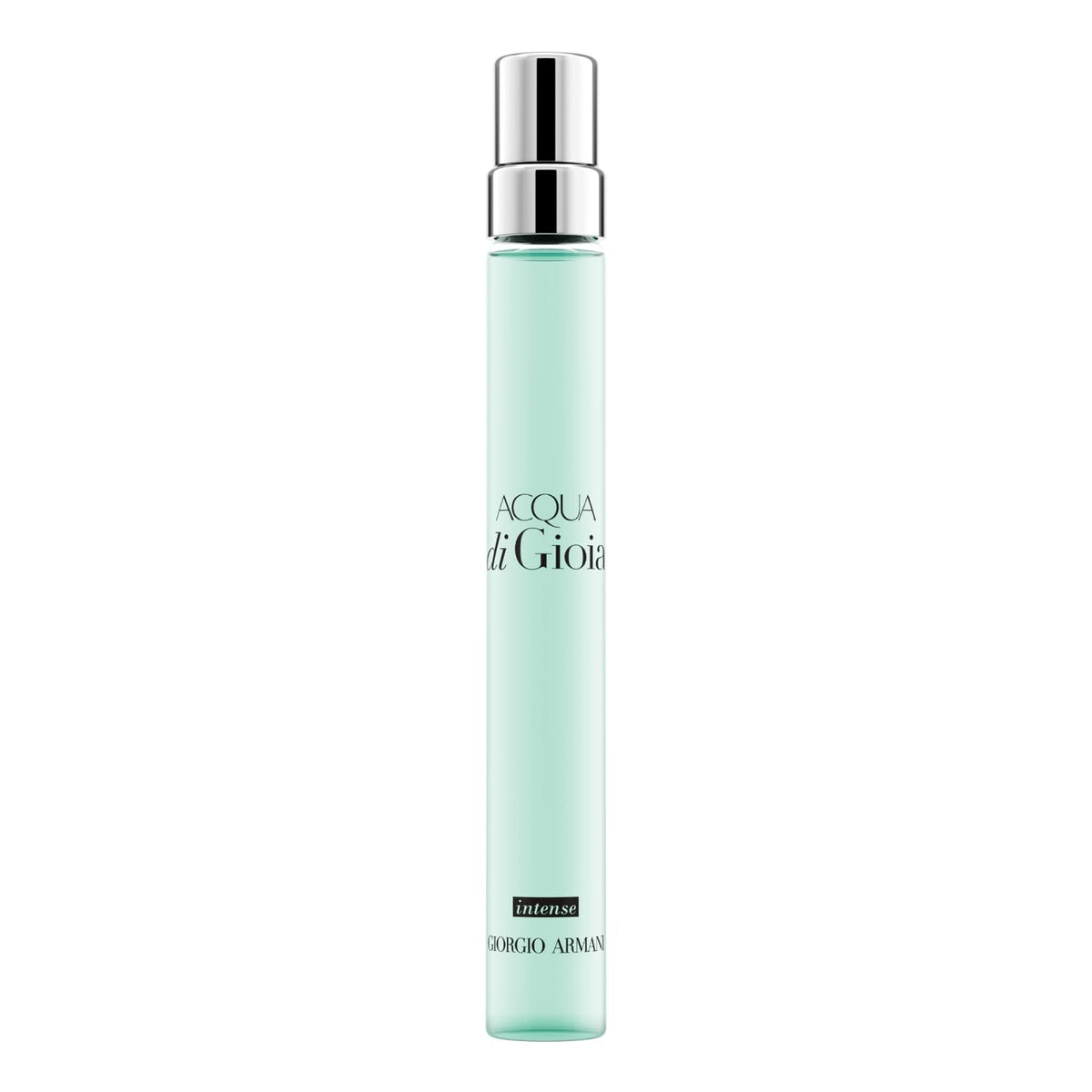 Armani Beauty bottle front view showing turquoise gradient and elegant shape