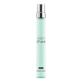 Armani Beauty bottle front view showing turquoise gradient and elegant shape