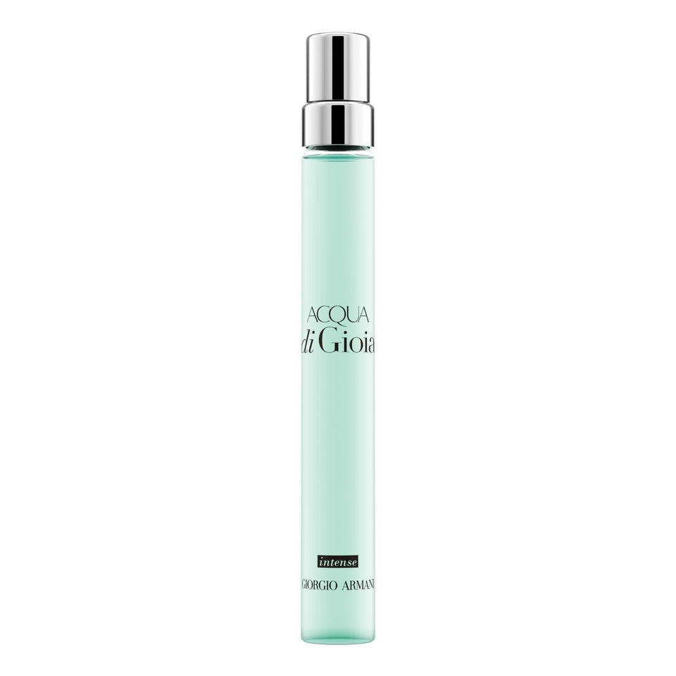 Armani Beauty bottle front view showing turquoise gradient and elegant shape