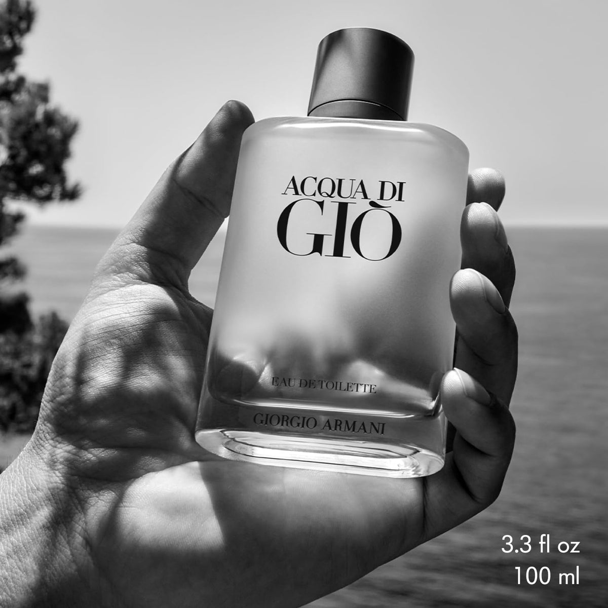 Armani Beauty cap and bottle detail highlighting quality finish and durable design benefit