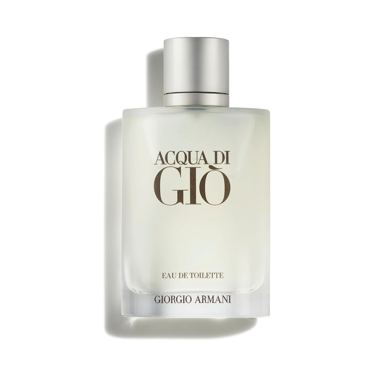 Armani Beauty bottle front view showing elegant design and easy application benefit
