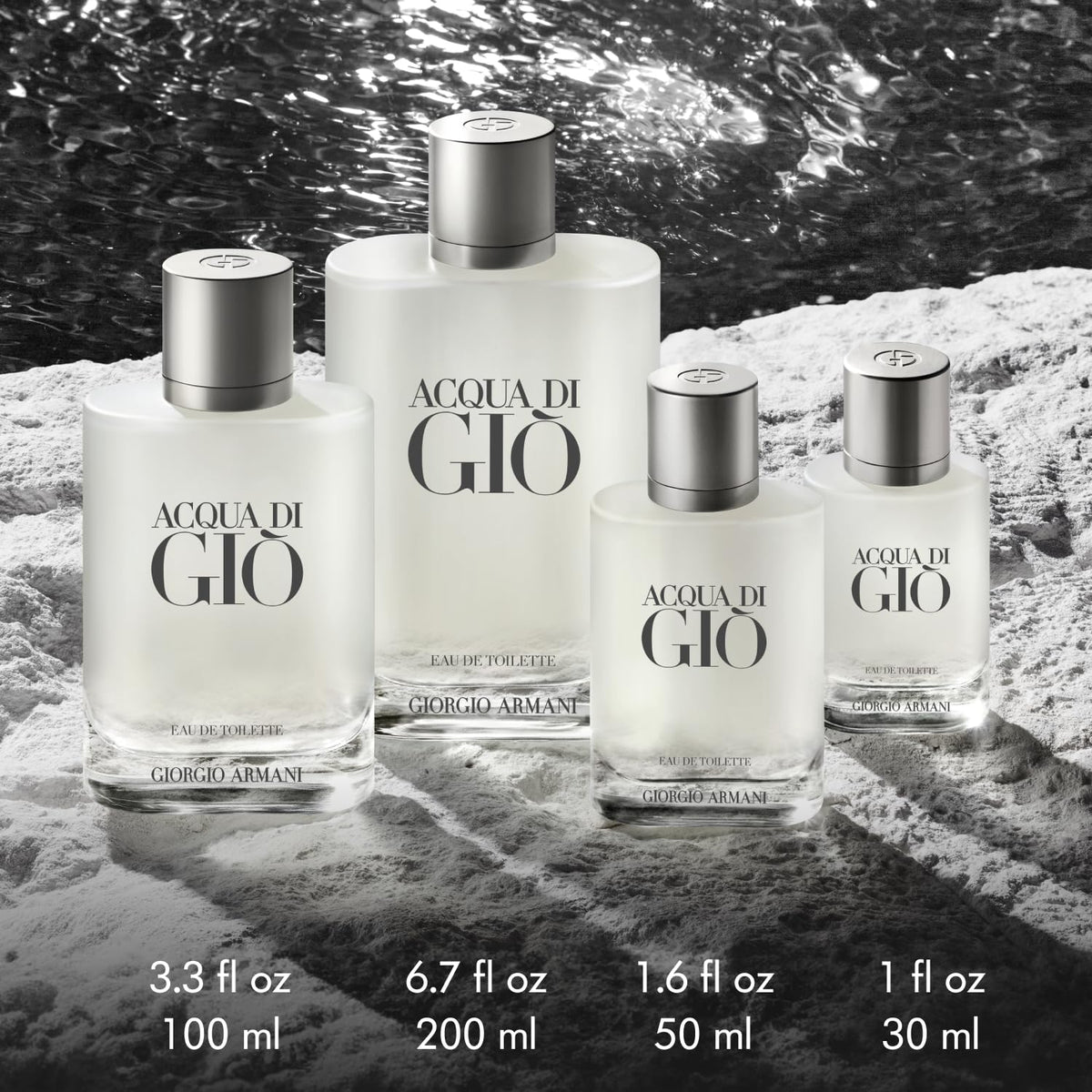 Armani Beauty arrangement of bergamot jasmine and cedarwood representing scent ingredients benefit