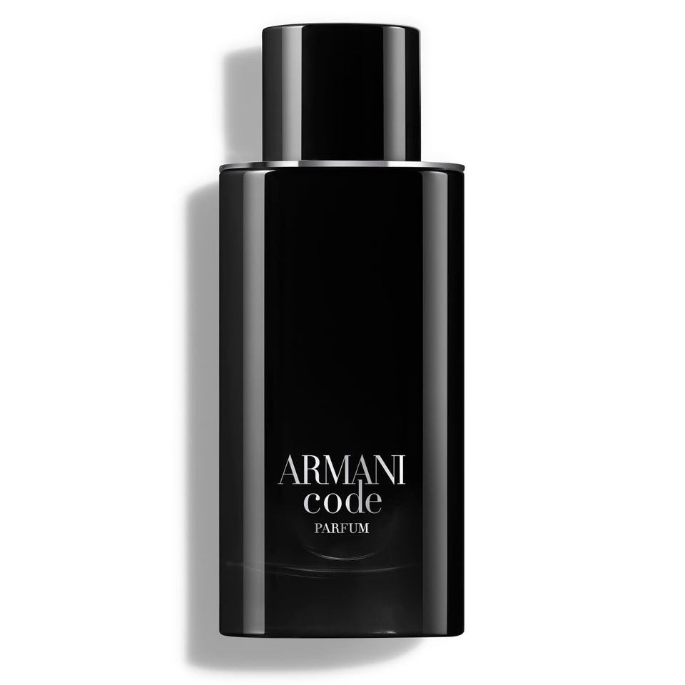 Armani Beauty bottle front view showing elegant design and immediate visual appeal
