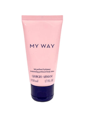 Armani Beauty My Way 50ml front packaging showing compact travel bottle and branding benefit