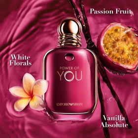 Armani Beauty angled bottle highlighting curves and label for luxurious presentation