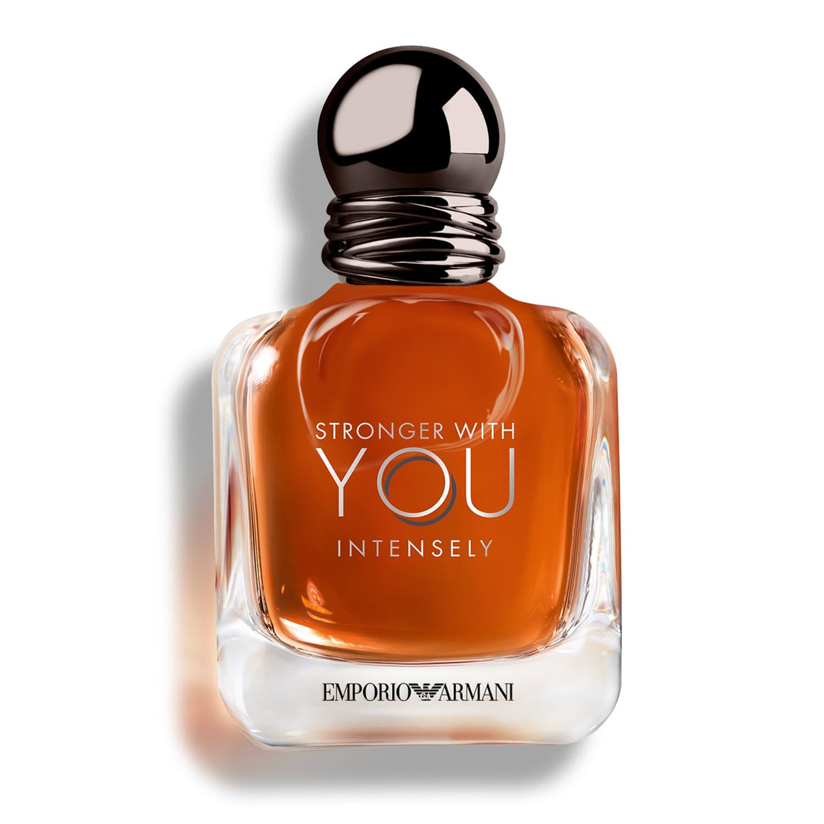 Armani Beauty bottle front view showing sculpted glass and premium presence