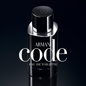 Armani Beauty Armani Code cap close-up highlighting premium finish and tactile quality