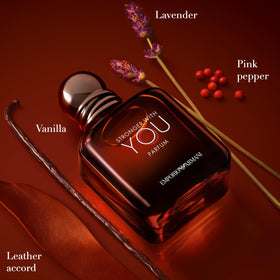 Armani Beauty close-up of glass bottle texture highlighting weight and clarity