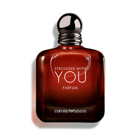 Armani Beauty bottle front view showing elegant shape and masculine design