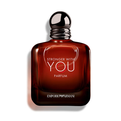 Armani Beauty bottle front view showing elegant shape and masculine design
