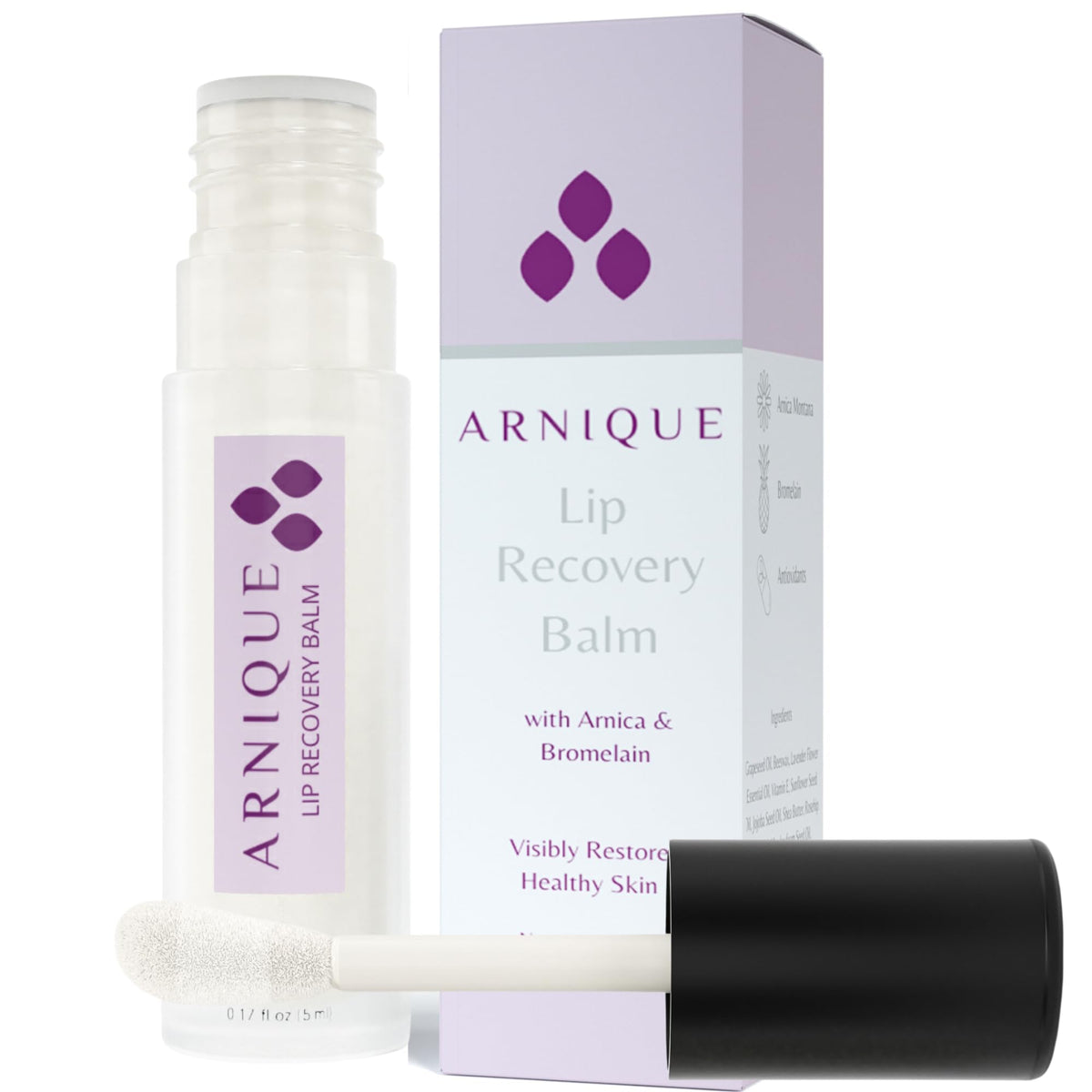 Arnique front packaging showing compact lip balm for everyday hydration