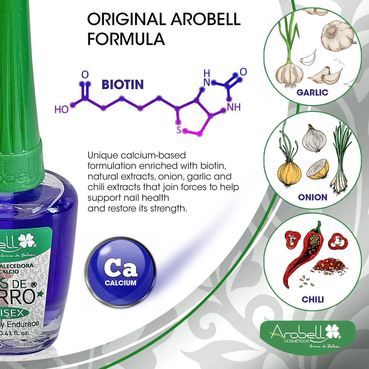 Arobell nails before and after comparison showing stronger nails and reduced breakage