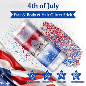 AROIC application showing cheek stripes for fast patriotic face decoration