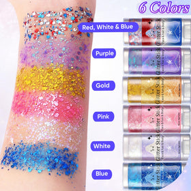 AROIC glitter texture close-up showing large sequin shimmer for high reflectivity