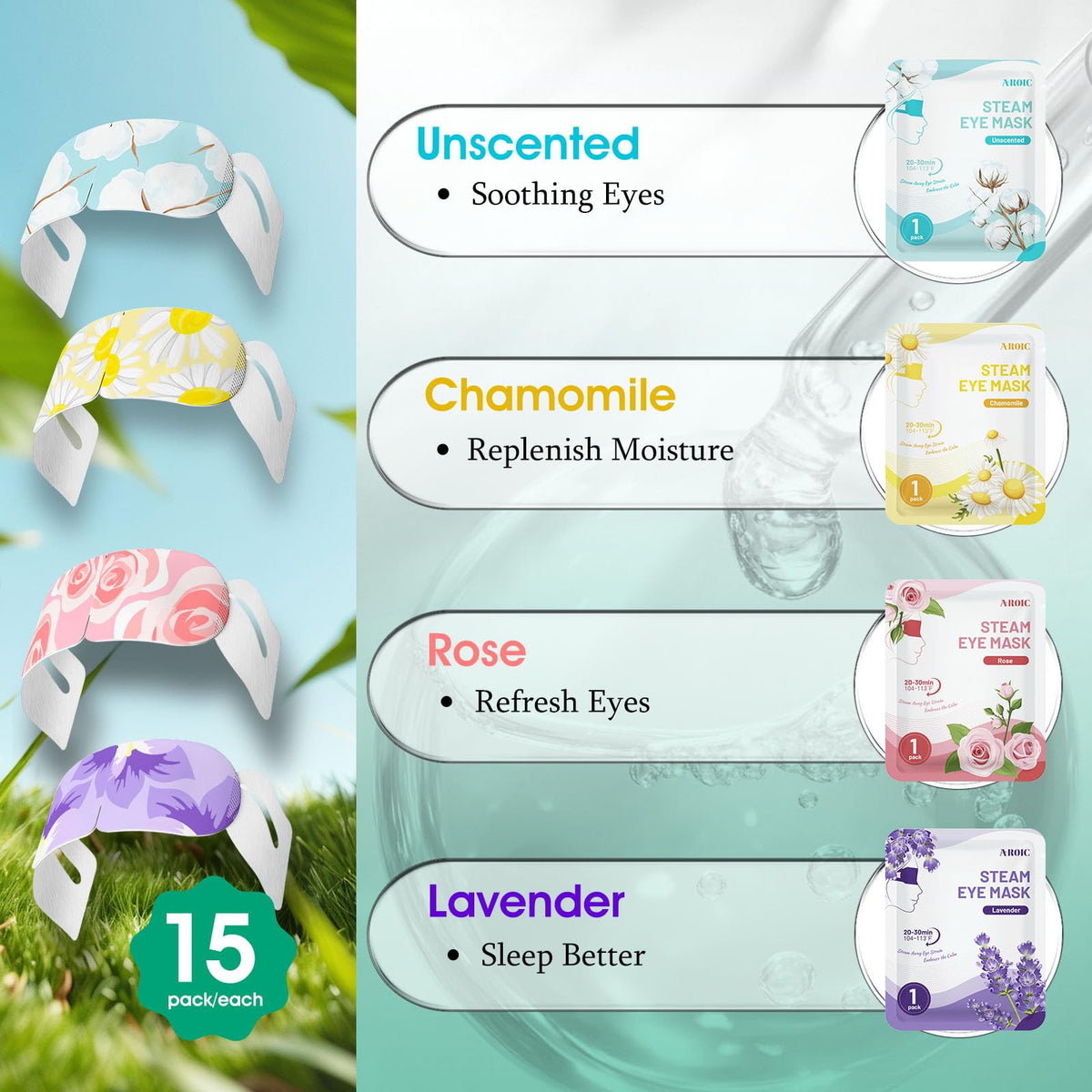 AROIC mask fabric texture detail showing medical-grade softness for gentle comfort