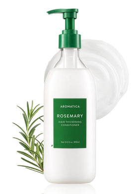 AROMATICA front bottle view showing packaging and clean botanical design benefit: easy product ID