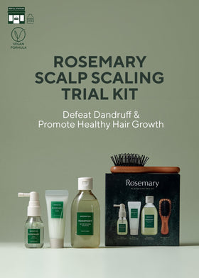 AROMATICA rosemary shampoo close-up displaying label and ingredient benefit