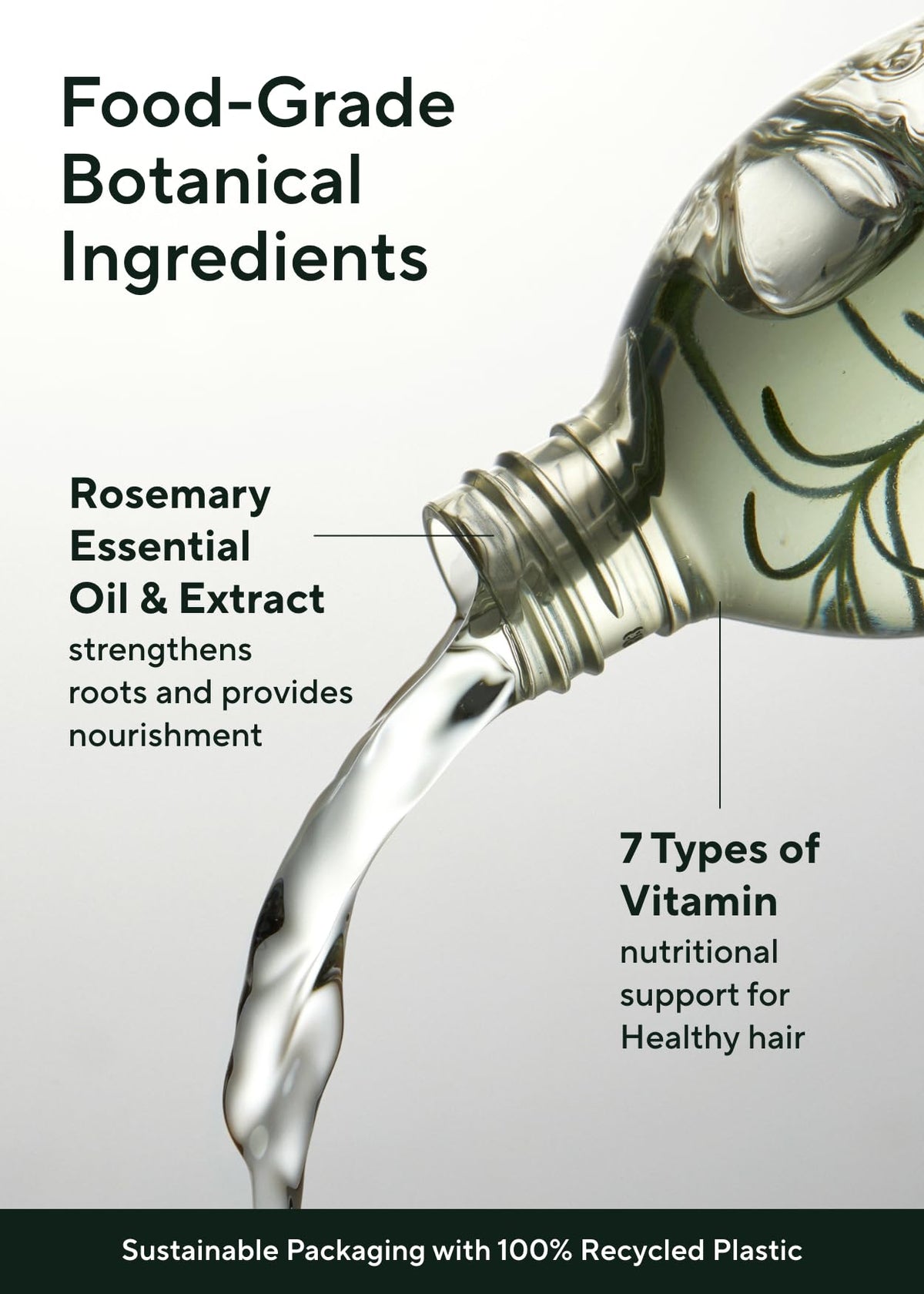 AROMATICA texture droplet on fingers showing lightweight, non-greasy feel