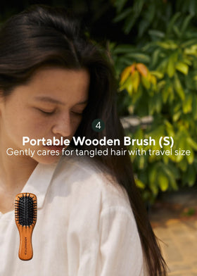 AROMATICA travel kit next to passport showing compact, on-the-go benefit