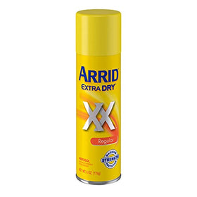 Arrid aerosol side label close-up highlighting ingredients and directions