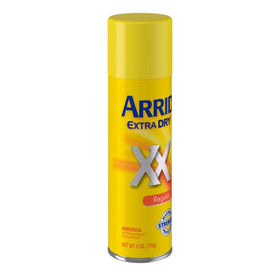 Arrid aerosol spray texture close-up showing fine mist and quick-dry benefit