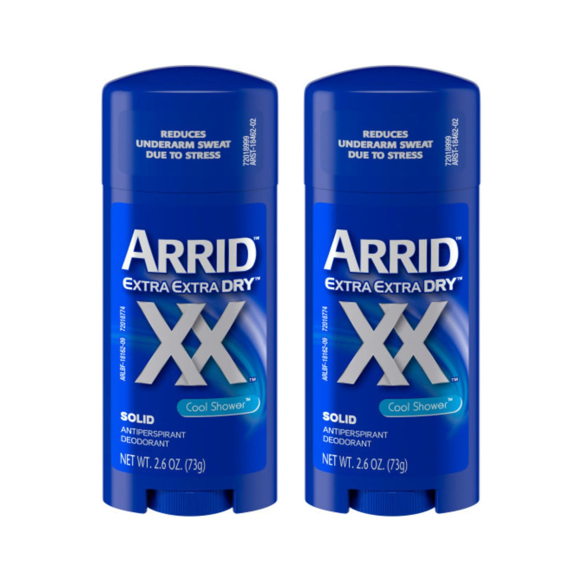 Arrid front packaging showing Cool Shower two-pack and clear protection