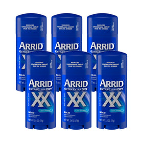 Arrid Cool Shower front packaging showing six 2.6 oz sticks and clear labeling for reliable protection