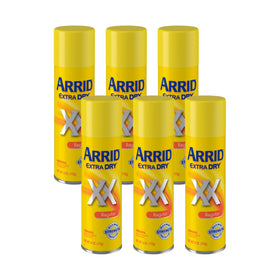 Arrid extra dry front packaging showing brand and product benefits