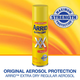 Arrid XX nozzle close-up highlighting precise spray control benefit