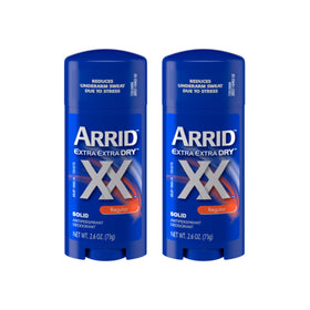 Arrid front packaging showing two 2.6 oz sticks and clear brand protection benefit