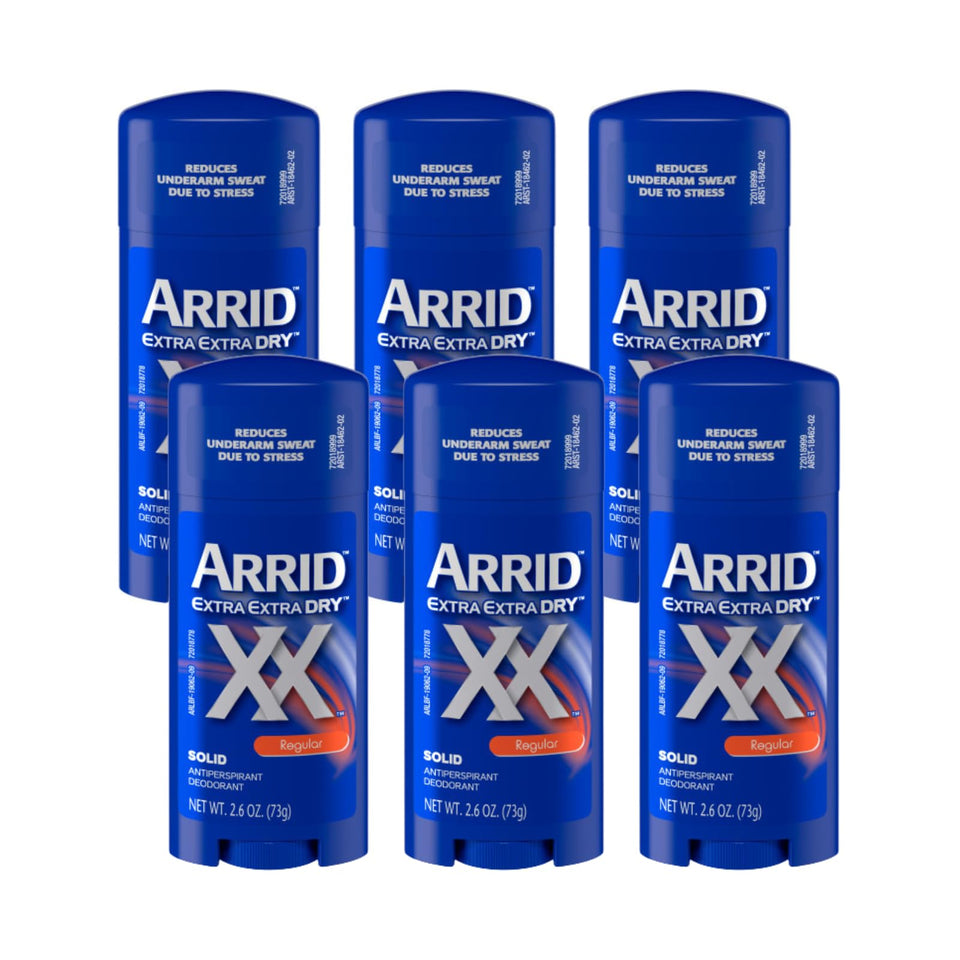 Arrid XX Extra Extra Dry front packaging showing brand and label benefits