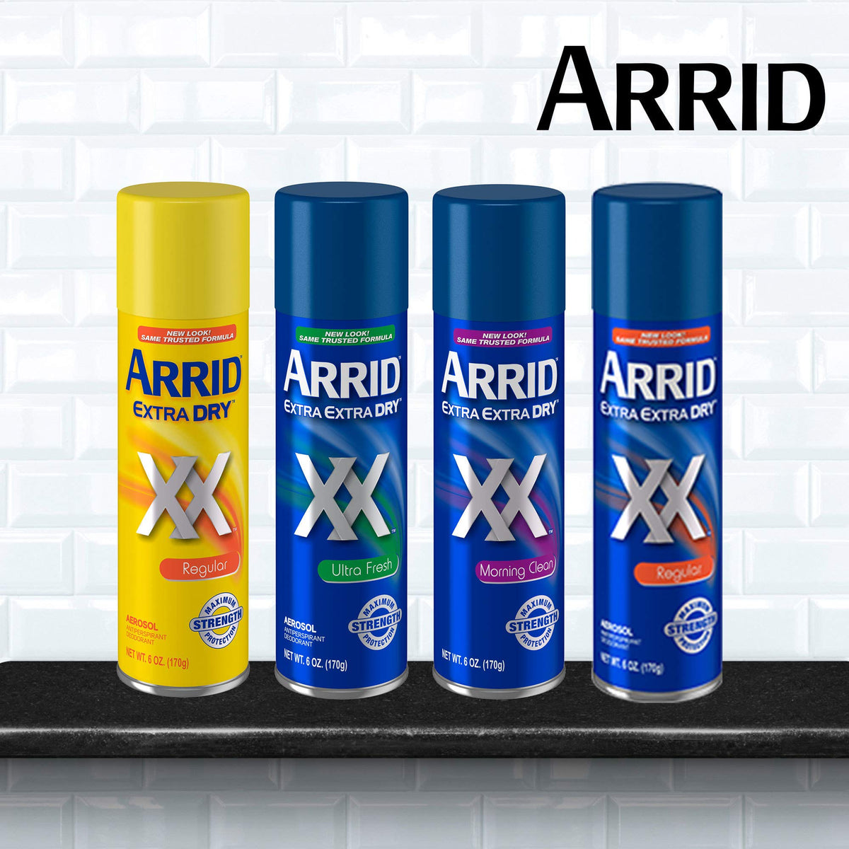 Arrid XX stored in gym bag pocket for on-the-go freshness benefit