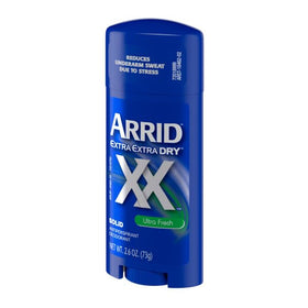 Arrid open cap being applied underarm illustrating quick, targeted benefit